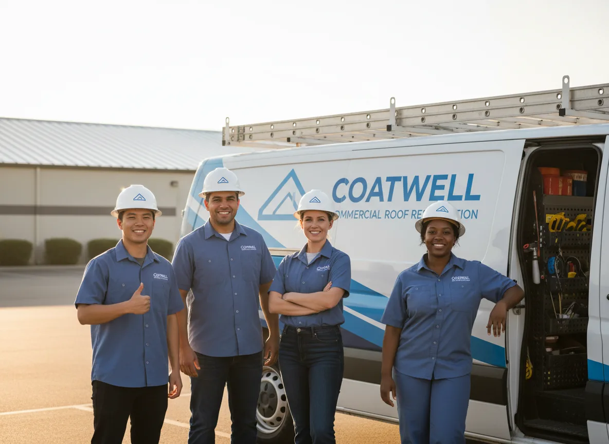 Commercial roof coating company in Bulpitt, IL